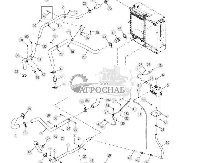 Система охлаждения (Engine 6090HDW38-) - ST879599 110.jpg